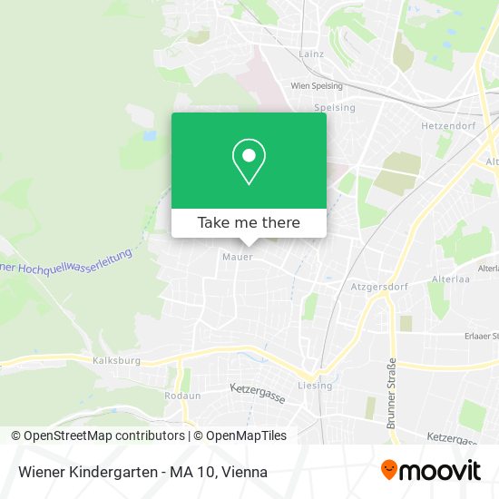 Wiener Kindergarten - MA 10 map