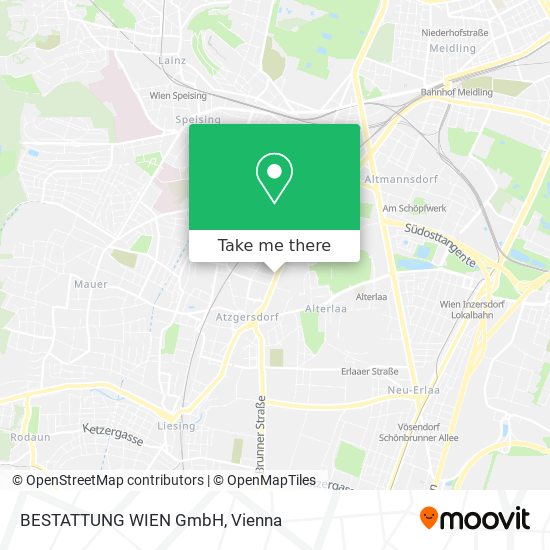 BESTATTUNG WIEN GmbH map