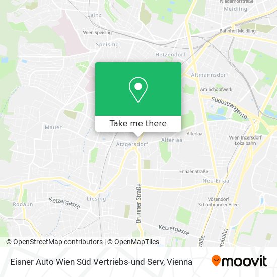 Eisner Auto Wien Süd Vertriebs-und Serv map