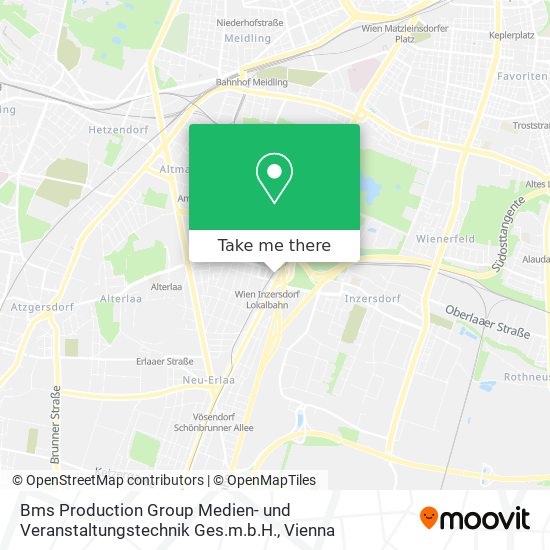 Bms Production Group Medien- und Veranstaltungstechnik Ges.m.b.H. map