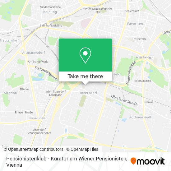 Pensionistenklub - Kuratorium Wiener Pensionisten map