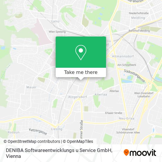 DENIBA Softwareentwicklungs u Service GmbH map