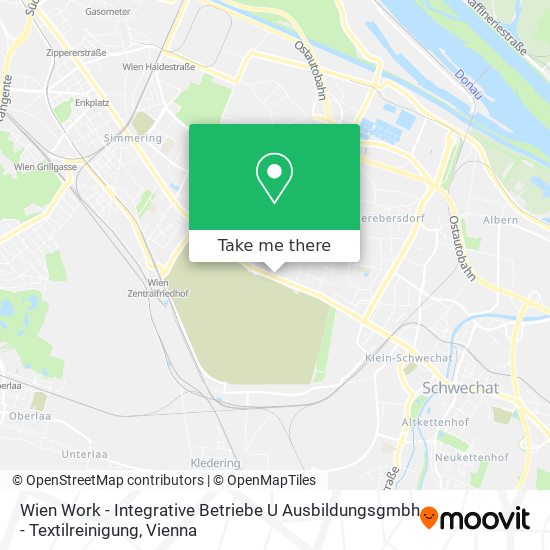 Wien Work - Integrative Betriebe U Ausbildungsgmbh - Textilreinigung map
