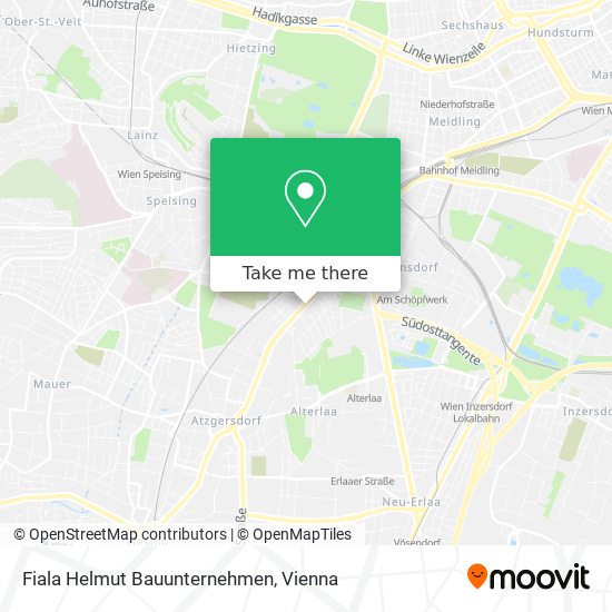 Fiala Helmut Bauunternehmen map