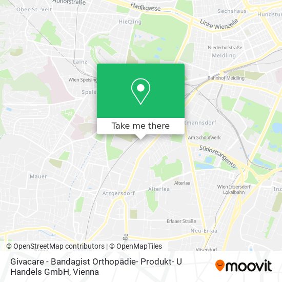 Givacare - Bandagist Orthopädie- Produkt- U Handels GmbH map