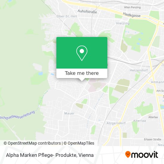 Alpha Marken Pflege- Produkte map