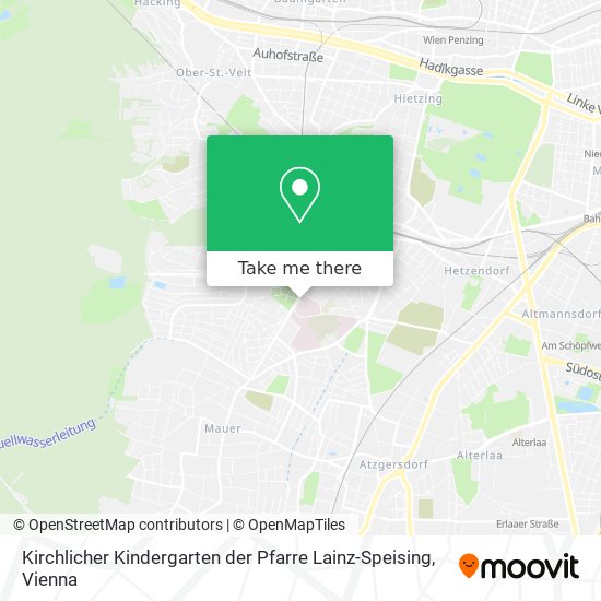 Kirchlicher Kindergarten der Pfarre Lainz-Speising map