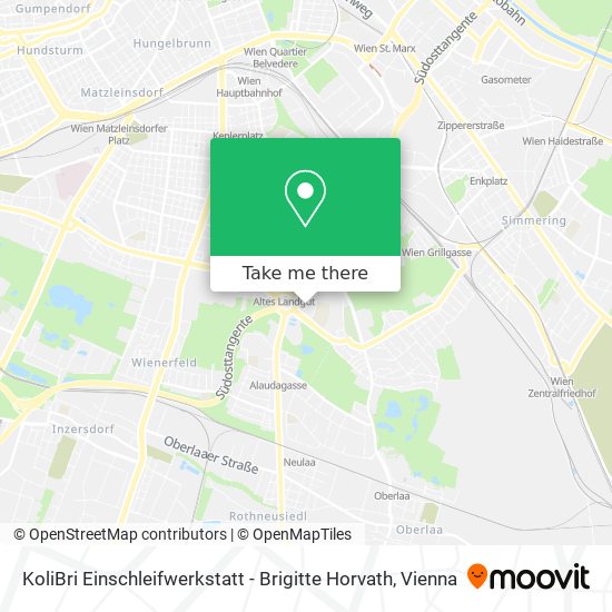 KoliBri Einschleifwerkstatt - Brigitte Horvath map