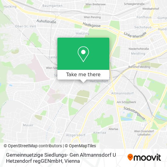 Gemeinnuetzige Siedlungs- Gen Altmannsdorf U Hetzendorf regGENmbH map