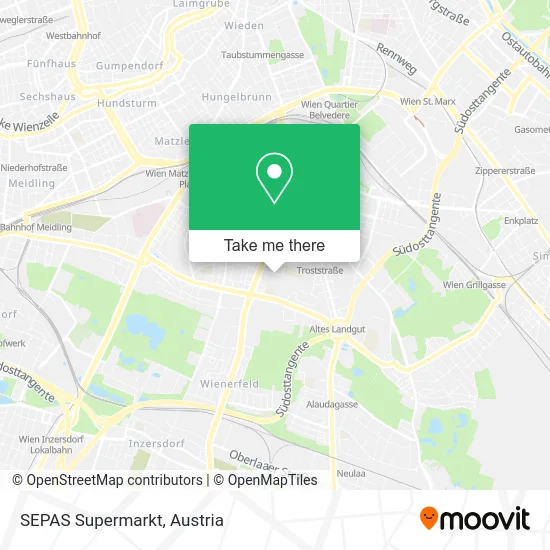 SEPAS Supermarkt map