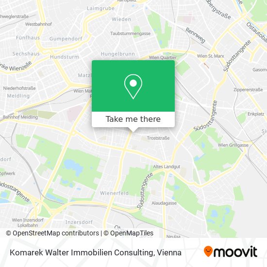 Komarek Walter Immobilien Consulting map