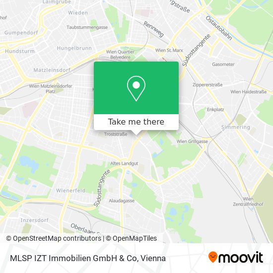 MLSP IZT Immobilien GmbH & Co map