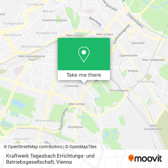 Kraftwerk Tegesbach Errichtungs- und Betriebsgesellschaft map