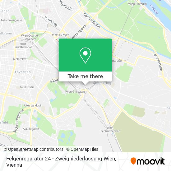 Felgenreparatur 24 - Zweigniederlassung Wien map