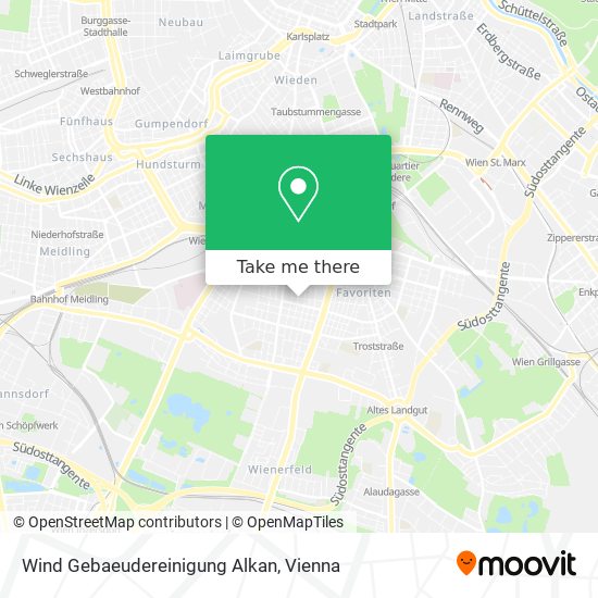 Wind Gebaeudereinigung Alkan map