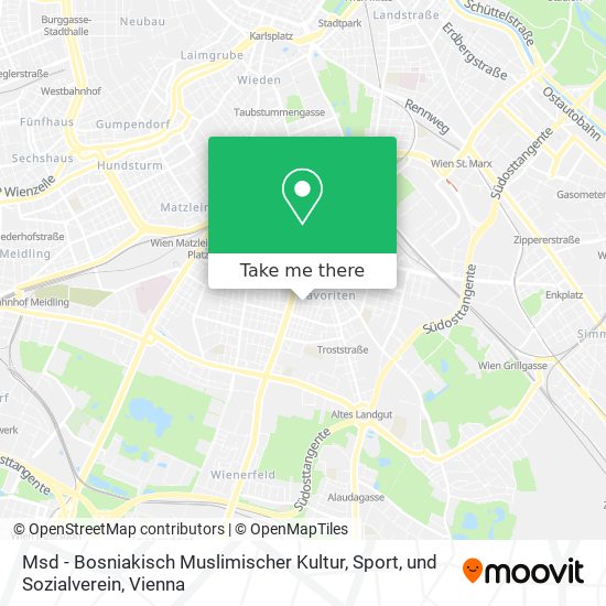 Msd - Bosniakisch Muslimischer Kultur, Sport, und Sozialverein map