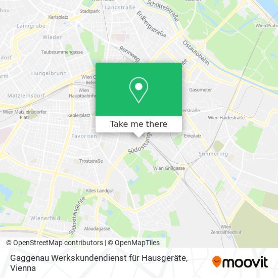 Gaggenau Werkskundendienst für Hausgeräte map