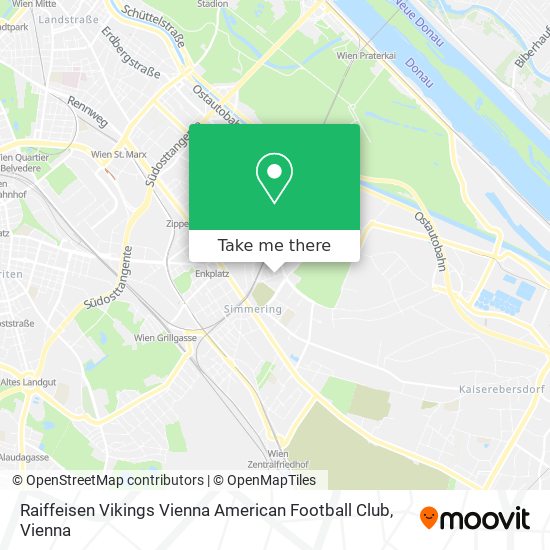 Raiffeisen Vikings Vienna American Football Club map