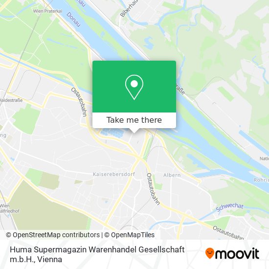 Huma Supermagazin Warenhandel Gesellschaft m.b.H. map