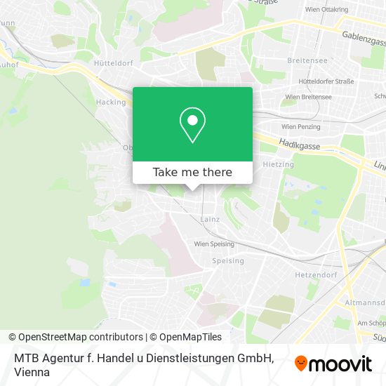 MTB Agentur f. Handel u Dienstleistungen GmbH map