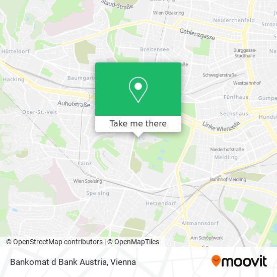 Bankomat d Bank Austria map