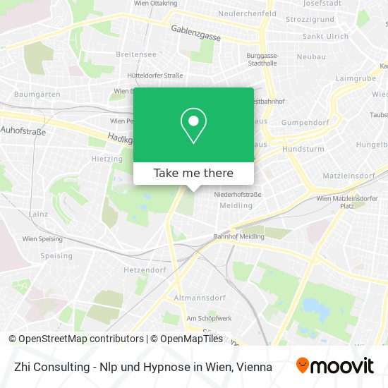 Zhi Consulting - Nlp und Hypnose in Wien map