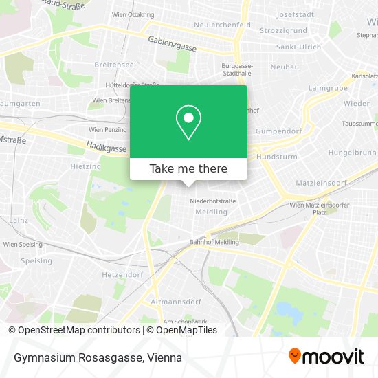 Gymnasium Rosasgasse map