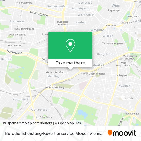 Bürodienstleistung-Kuvertierservice Moser map