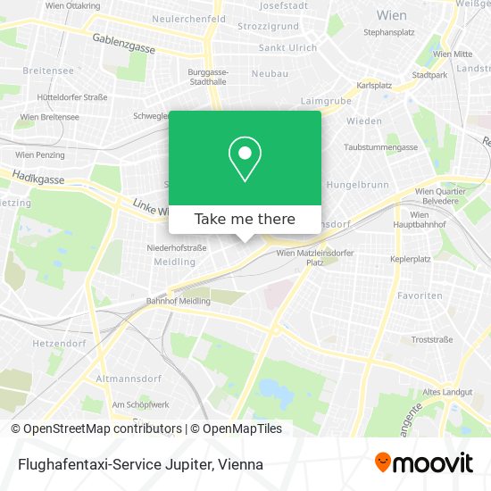 Flughafentaxi-Service Jupiter map