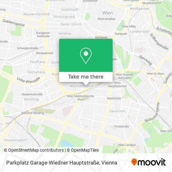 Parkplatz Garage-Wiedner Hauptstraße map