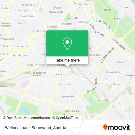 Wellnessoase Sonnwend map