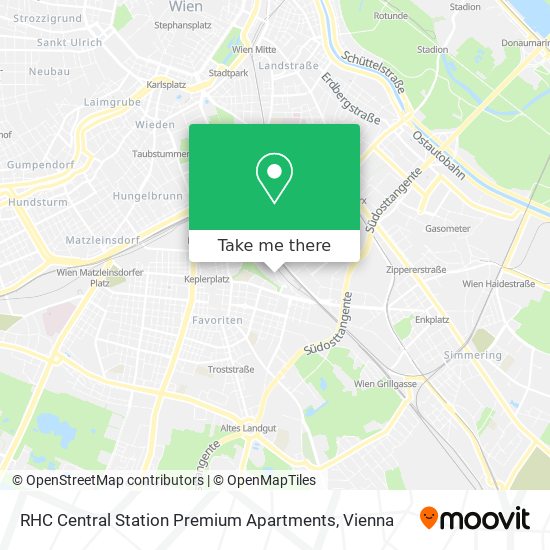 RHC Central Station Premium Apartments map