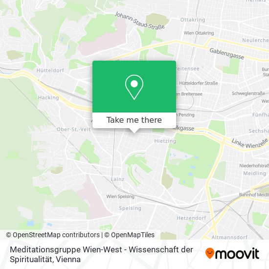 Meditationsgruppe Wien-West - Wissenschaft der Spiritualität map
