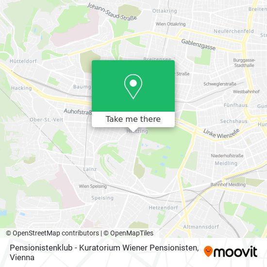 Pensionistenklub - Kuratorium Wiener Pensionisten map