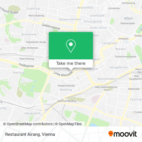 Restaurant Airang map