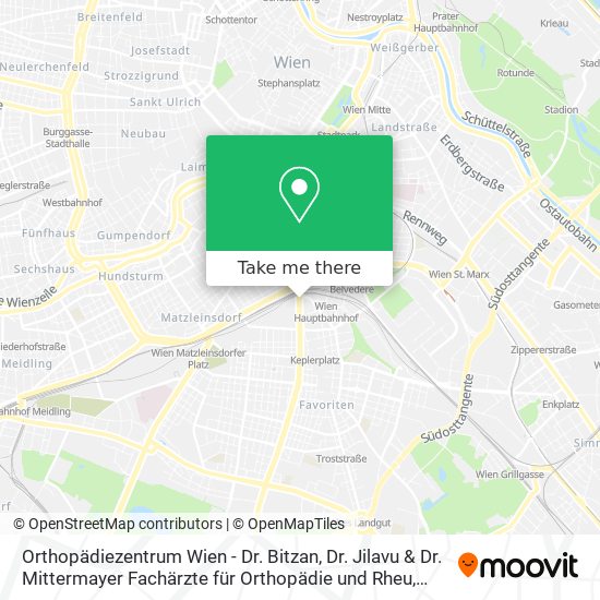 Orthopädiezentrum Wien - Dr. Bitzan, Dr. Jilavu & Dr. Mittermayer Fachärzte für Orthopädie und Rheu map