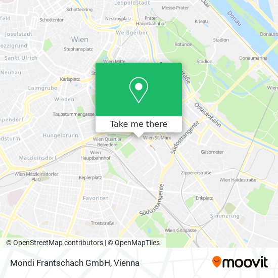 Mondi Frantschach GmbH map