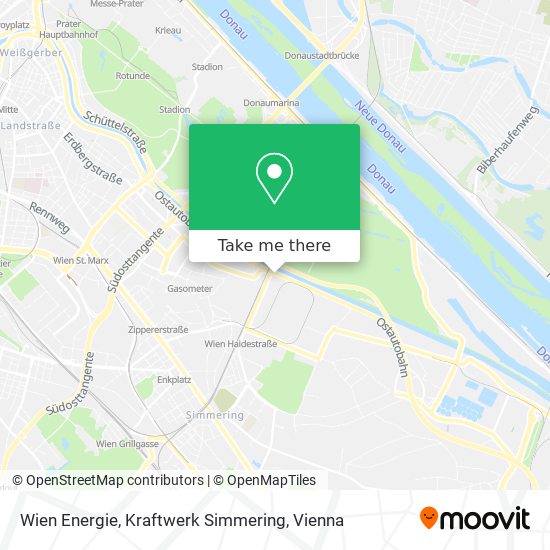 Wien Energie, Kraftwerk Simmering map