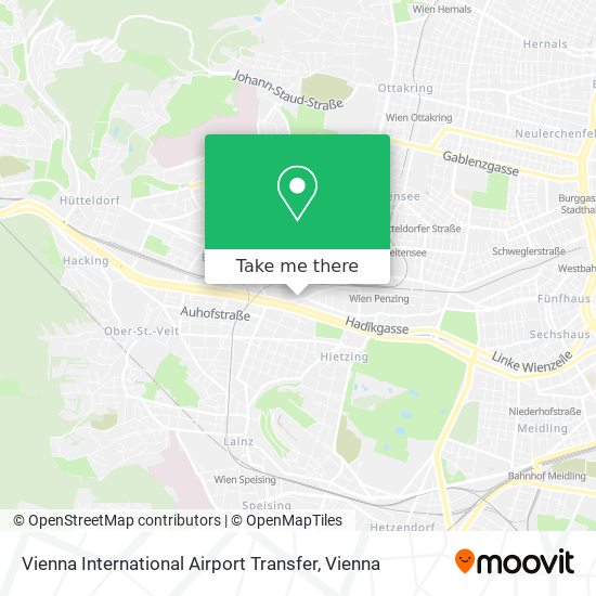 Vienna International Airport Transfer map