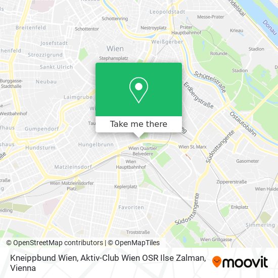 Kneippbund Wien, Aktiv-Club Wien OSR Ilse Zalman map