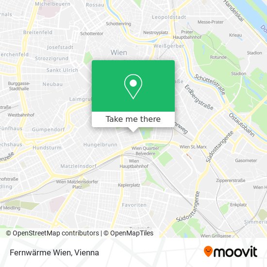 Fernwärme Wien map