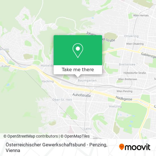 Österreichischer Gewerkschaftsbund - Penzing map