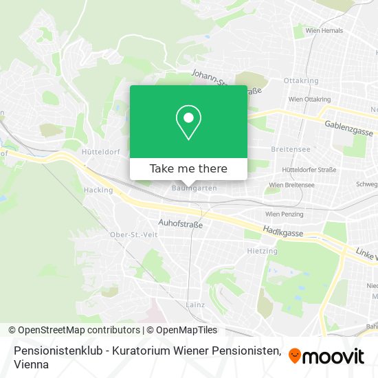 Pensionistenklub - Kuratorium Wiener Pensionisten map