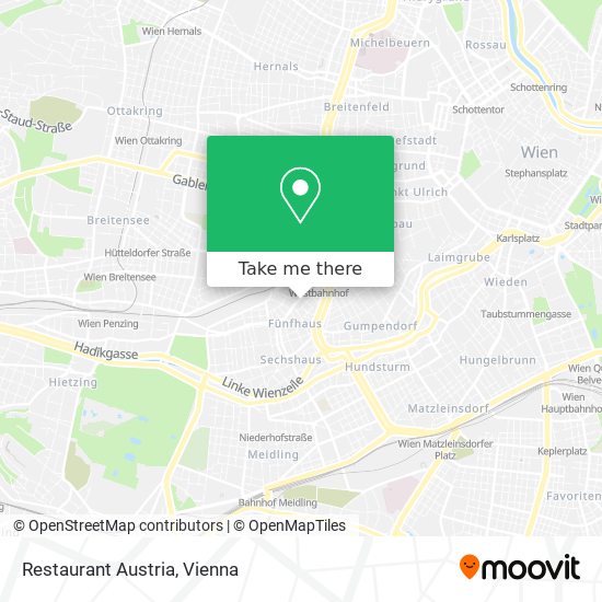 Restaurant Austria map