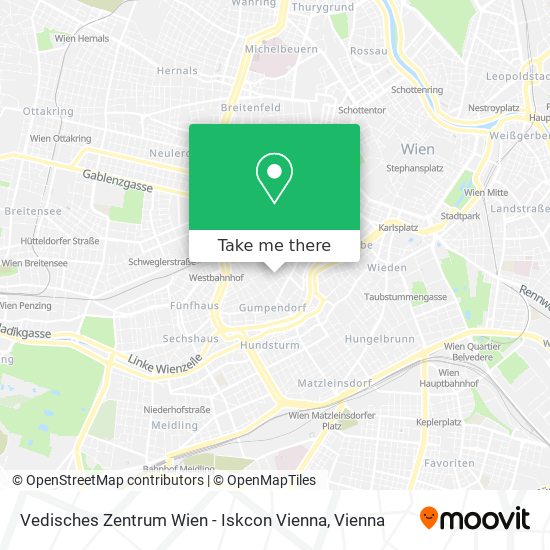 Vedisches Zentrum Wien - Iskcon Vienna map