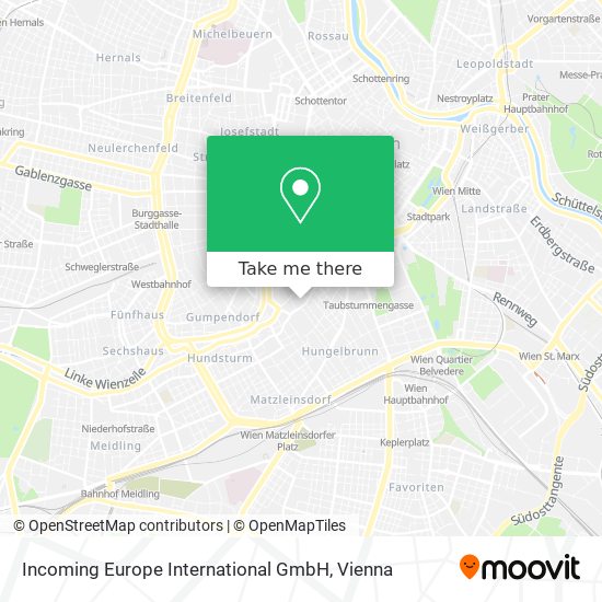 Incoming Europe International GmbH map