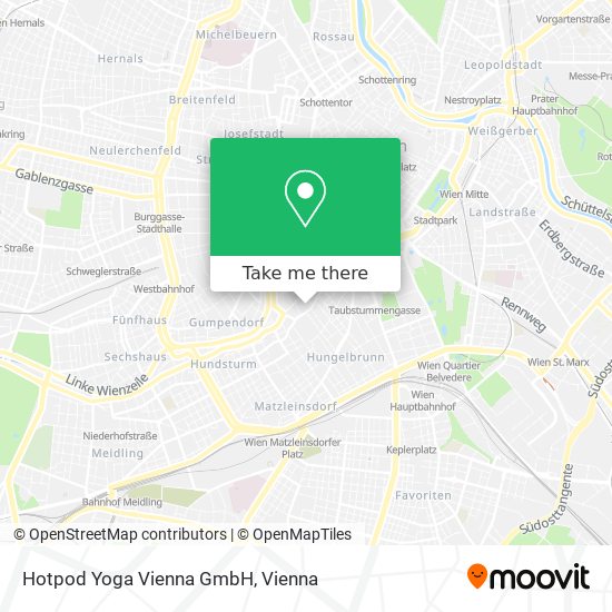 Hotpod Yoga Vienna GmbH map