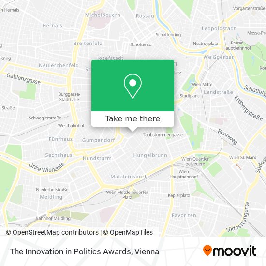 The Innovation in Politics Awards map