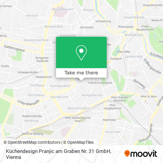 Küchendesign Pranjic am Graben Nr. 31 GmbH map