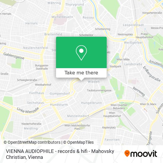 VIENNA AUDIOPHILE - records & hifi - Mahovsky Christian map